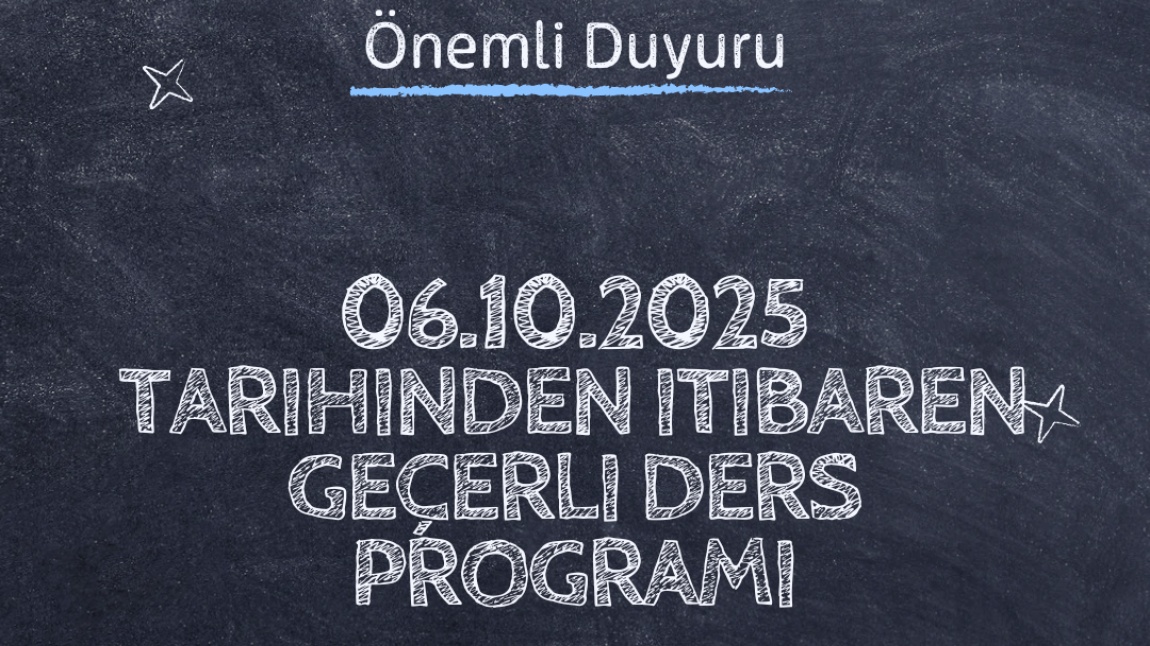 DERS PROGRAMI